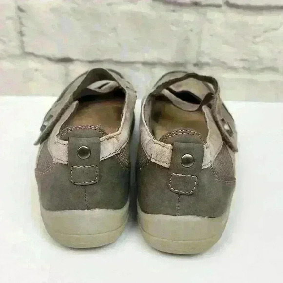 Earth Origins Brown Suede Slip On Mary Jane Loafers Sz 8N - Picture 7 of 13